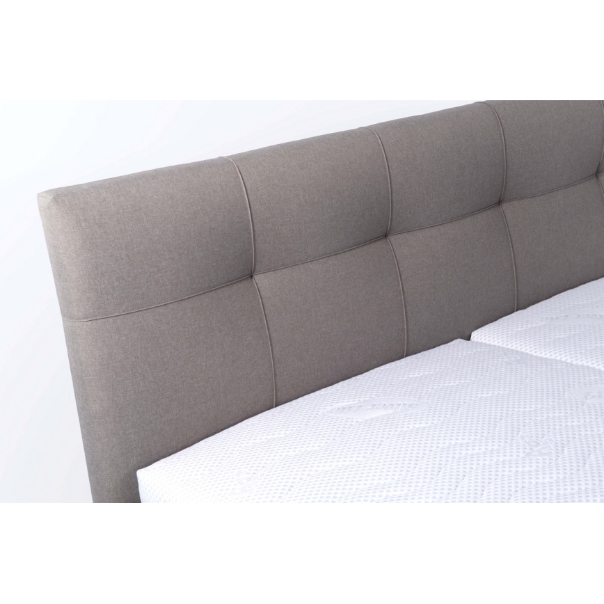 Čalouněná postel s úložným prostorem bez matrace MARIA 160x200 cm taupe