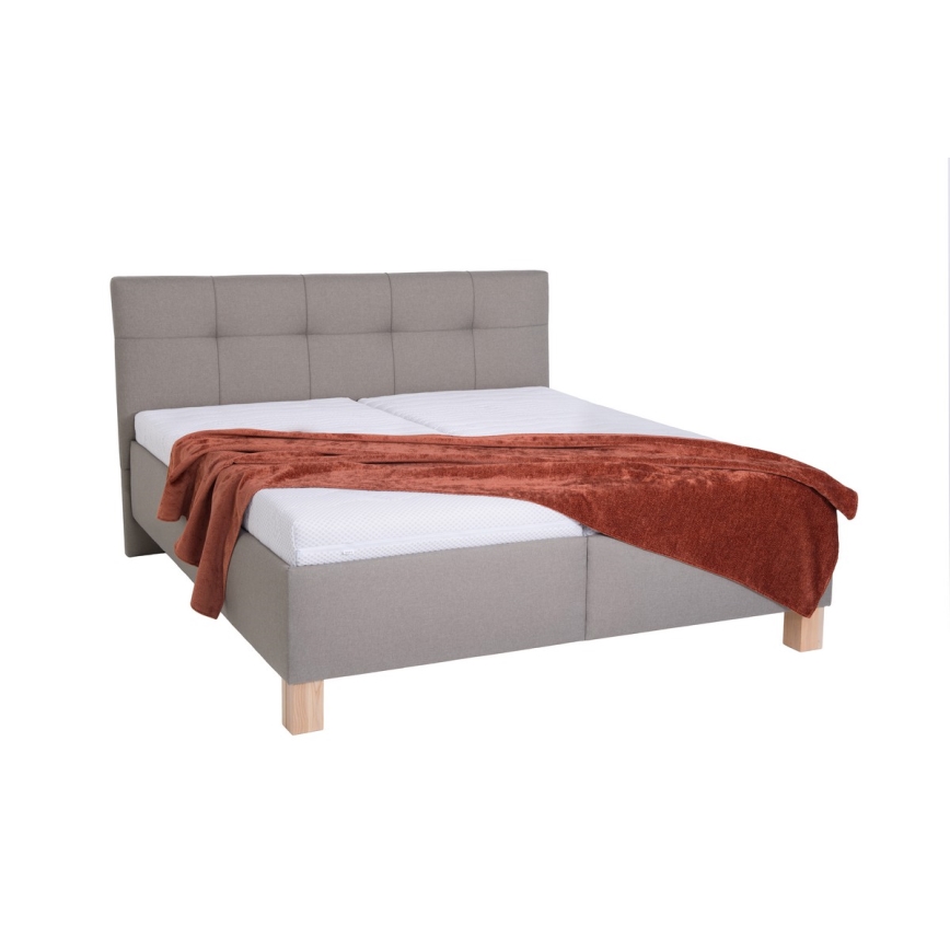 Čalouněná postel s úložným prostorem bez matrace MARIA 160x200 cm taupe