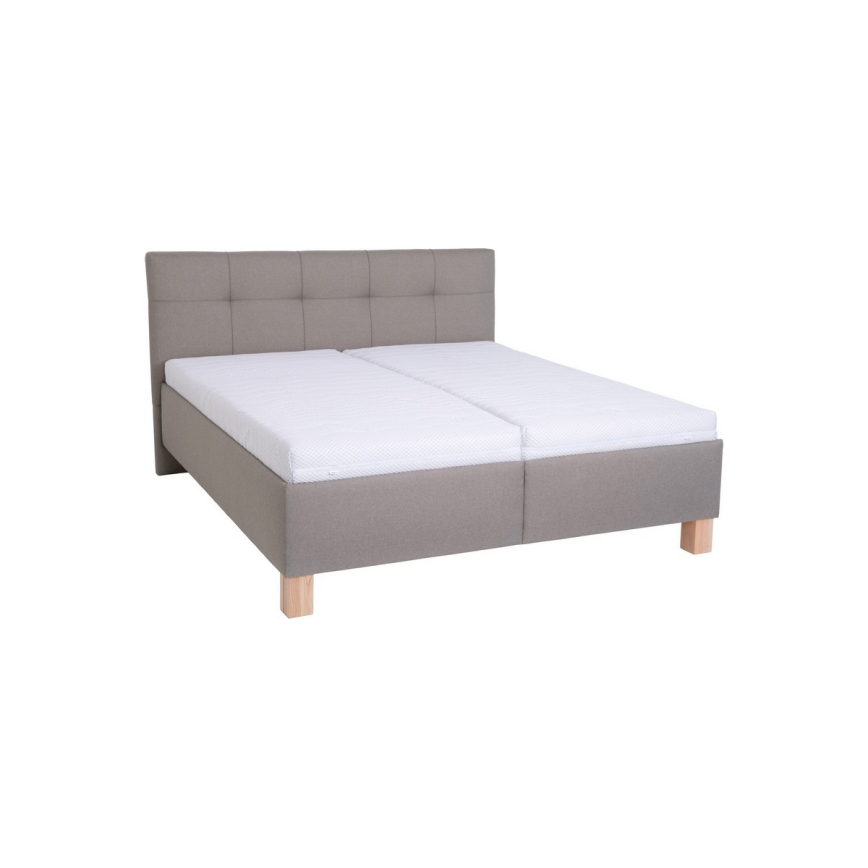 Čalouněná postel s úložným prostorem bez matrace MARIA 180x200 cm taupe