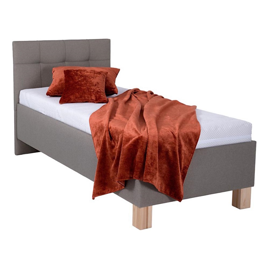 Čalouněná postel s úložným prostorem bez matrace MARIA ONE 90x200 cm taupe