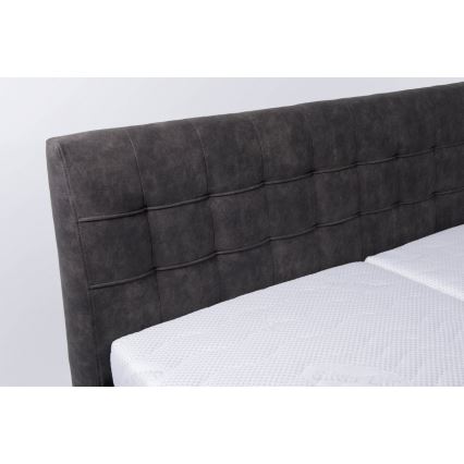 Čalouněná postel s úložným prostorem bez matrace VIOLET 160x200 cm tmavě šedá