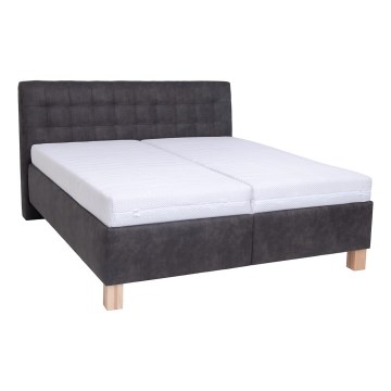 Čalouněná postel s úložným prostorem bez matrace VIOLET 180x200 cm tmavě šedá