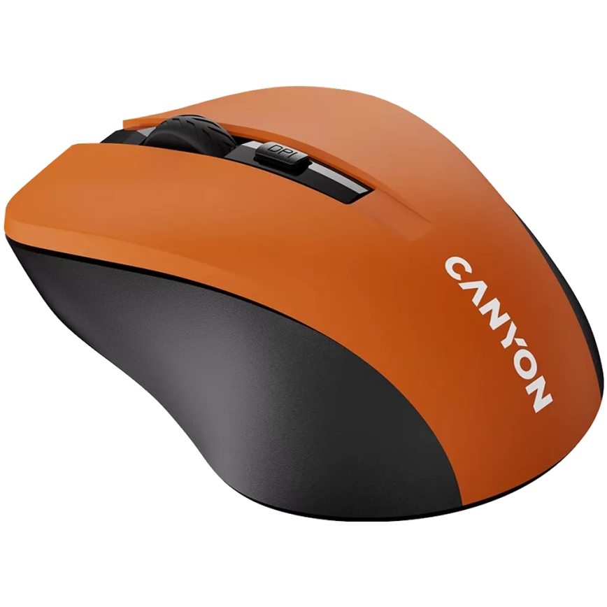 Canyon - Bezdrátová myš 800/1000/1200 DPI 2xAAA oranžová