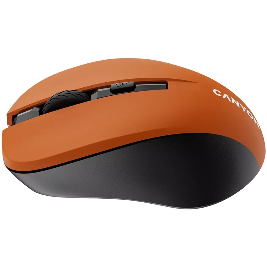 Canyon - Bezdrátová myš 800/1000/1200 DPI 2xAAA oranžová