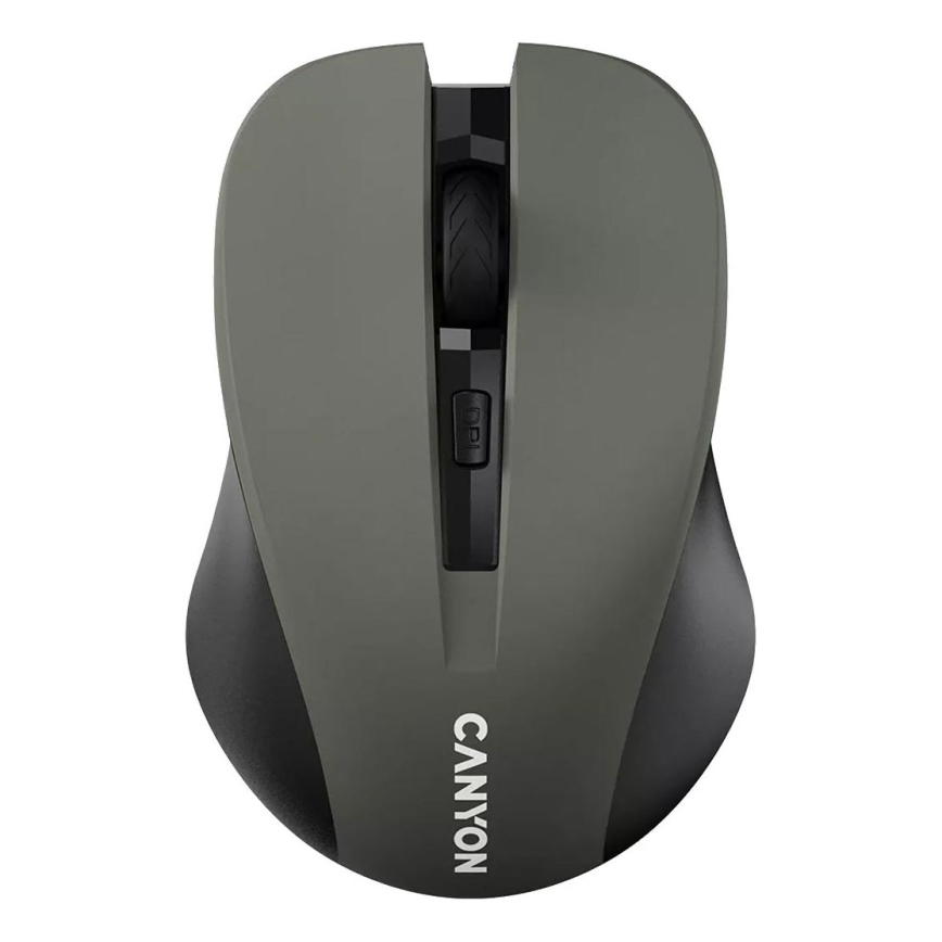 Canyon - Bezdrátová myš 800/1000/1200 DPI 2xAAA šedá