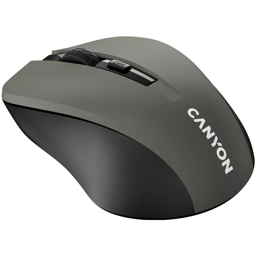 Canyon - Bezdrátová myš 800/1000/1200 DPI 2xAAA šedá