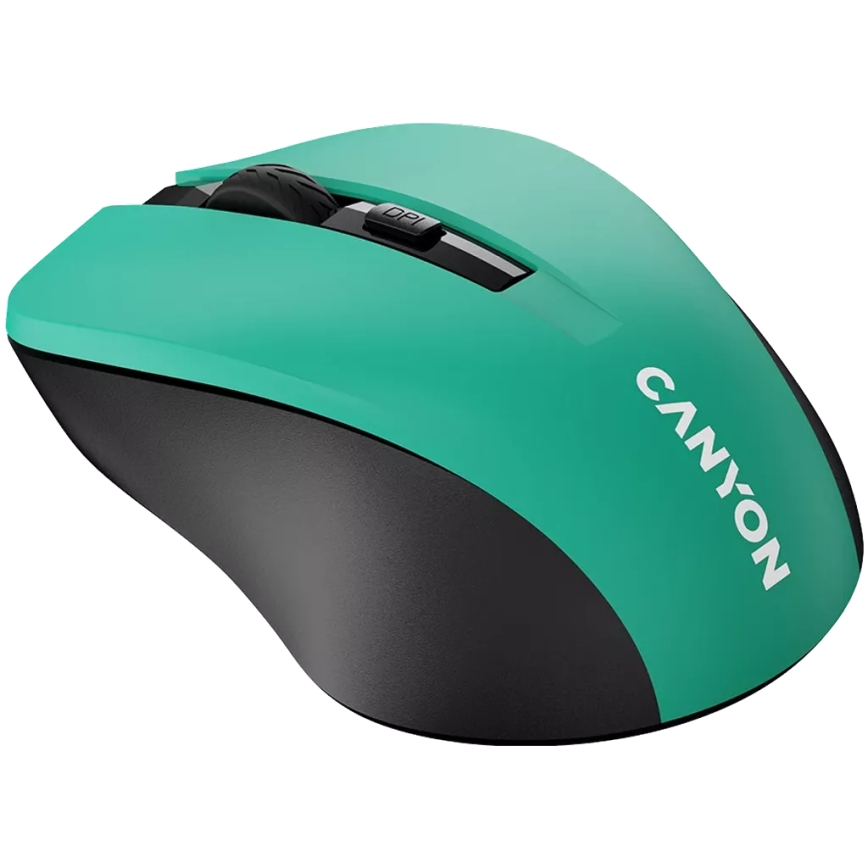 Canyon - Bezdrátová myš 800/1000/1200 DPI 2xAAA zelená