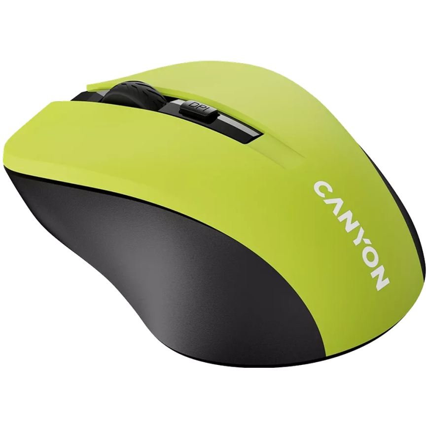 Canyon - Bezdrátová myš 800/1000/1200 DPI 2xAAA žlutá