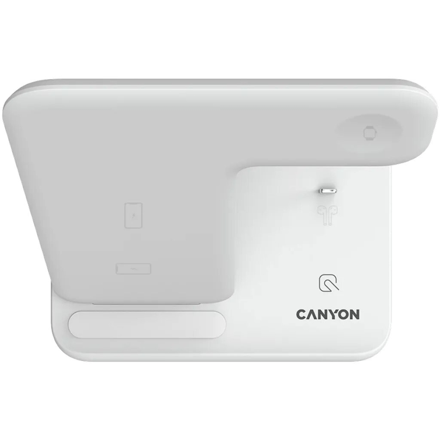 Canyon - Bezdrátová nabíječka 3v1 bílá