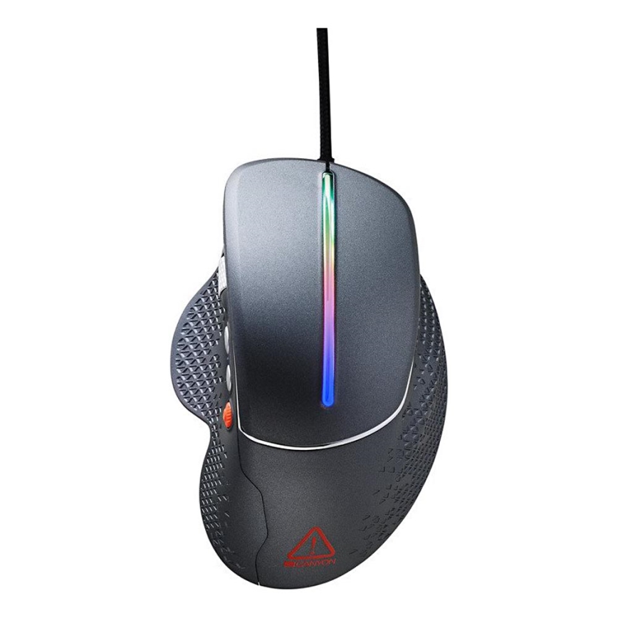 Canyon - LED RGB Herní myš 800/1600/2400/3200/4800/6400 DPI