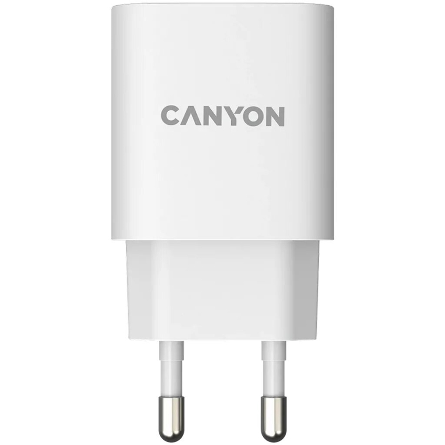 Canyon - Rychlonabíjecí adaptér Power Delivery 20W USB-C + USB-A bílá