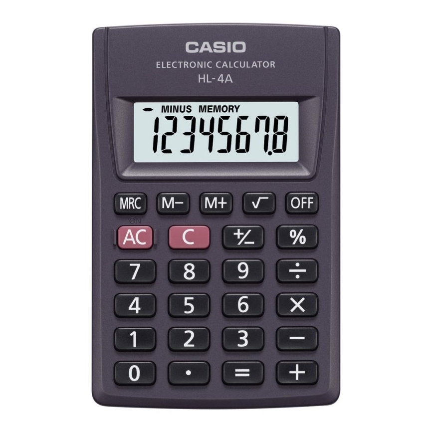 Casio - Kapesní kalkulačka 1xLR54 černá