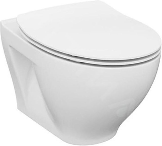Cersanit K701-147 - Závěsné WC s prkénkem SAVIO keramika/bílá