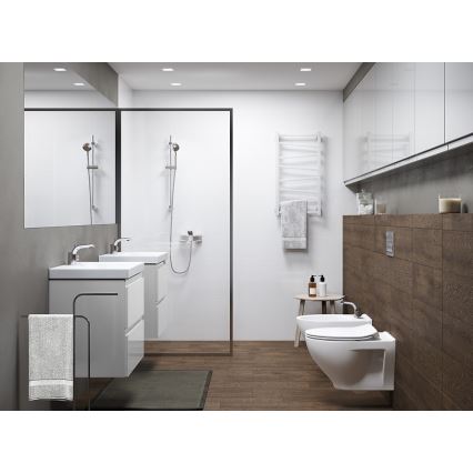 Cersanit K701-147 - Závěsné WC s prkénkem SAVIO keramika/bílá