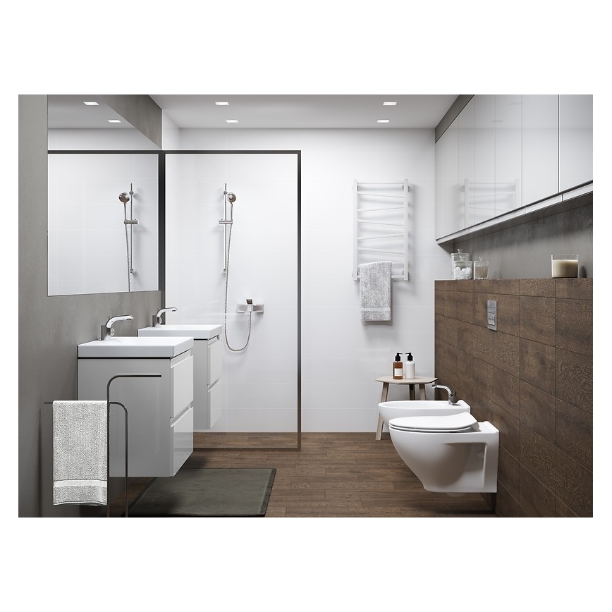 Cersanit K701-147 - Závěsné WC s prkénkem SAVIO keramika/bílá