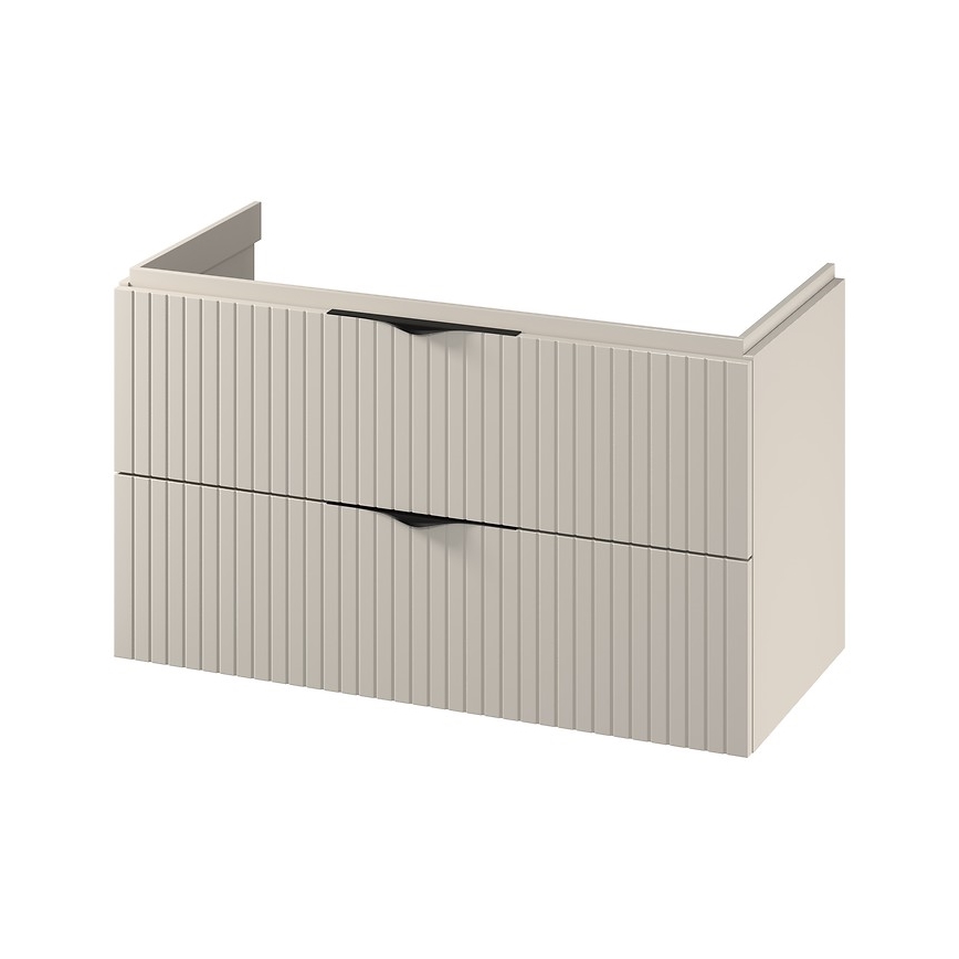 Cersanit S1015-013 - Závěsná koupelnová skříňka pod umyvadlo TIRSO 100x45 cm béžová