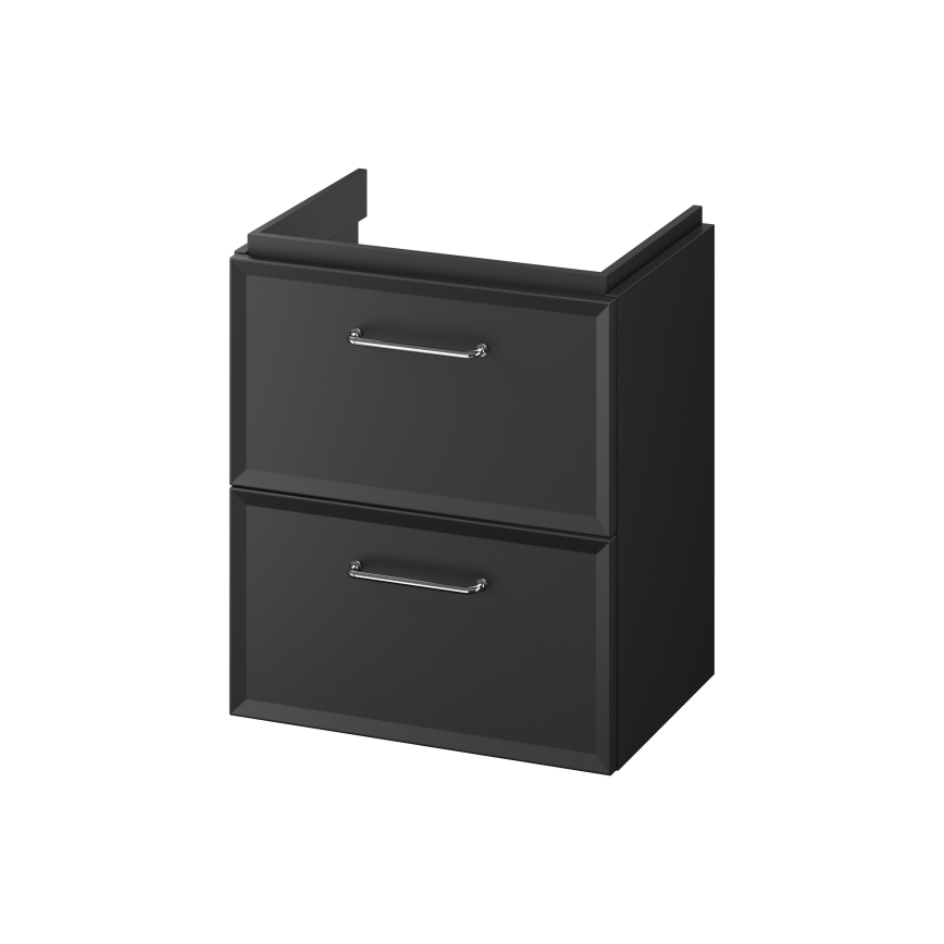 Cersanit S1021-006 - Závěsná koupelnová skříňka pod umyvadlo MILLE SLIM 50x35 cm černá