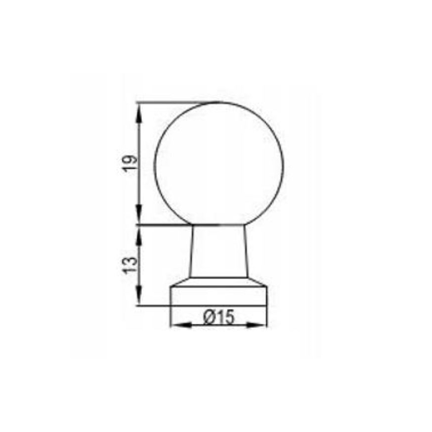 Cersanit S1021-020 - Úchytka k nábytku MILLE černá