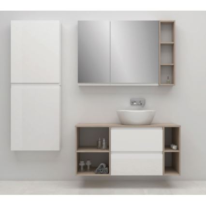Cersanit S590-030 - Zrcadlová koupelnová skříňka MEDDIE 80x40 cm