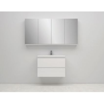 Cersanit S590-030 - Zrcadlová koupelnová skříňka MEDDIE 80x40 cm
