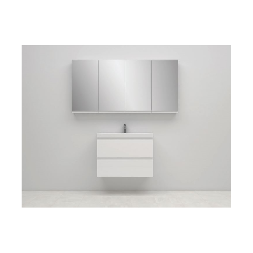 Cersanit S590-030 - Zrcadlová koupelnová skříňka MEDDIE 80x40 cm