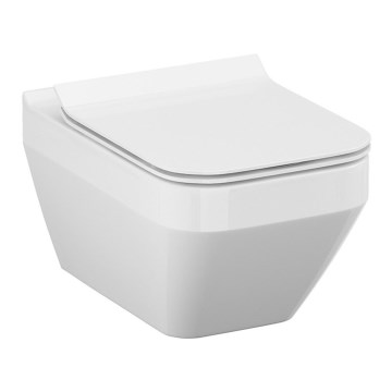 Cersanit S701-213-ECO - Závěsné WC s prkénkem CREA keramika/bílá