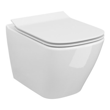 Cersanit S701-405-ECO - Závěsné WC s prkénkem CITY keramika/bílá