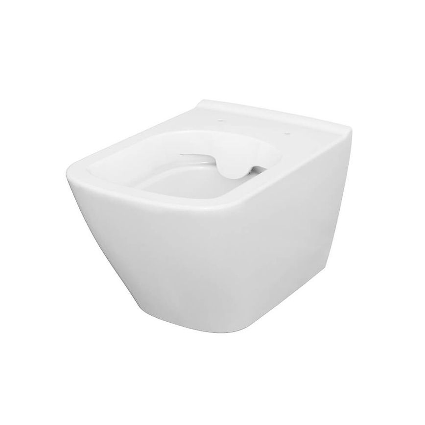 Cersanit S701-405 - Závěsné WC s prkénkem CITY SQUARE keramika/bílá