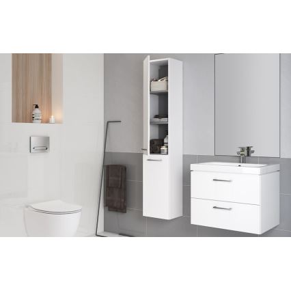 Cersanit S801-146-DSM - Závěsná koupelnová skříňka s umyvadlem LARA COMO 46x50 cm bílá