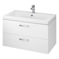 Cersanit S801-149-DSM - Závěsná koupelnová skříňka s umyvadlem ELODY 46x80 cm bílá
