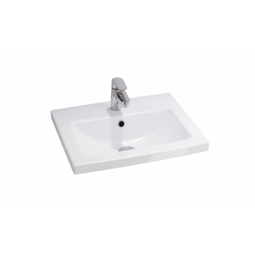 Cersanit S801-153-DSM - Závěsná koupelnová skříňka s umyvadlem ELIS 46x50 cm ořech