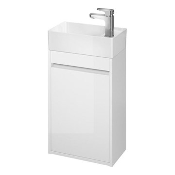 Cersanit S924-001 - Koupelnová skříňka pod umyvadlo CREA 59,3x39,2 cm lesklá bílá