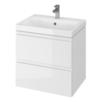 Cersanit S929-010 - Závěsná koupelnová skříňka pod umyvadlo MODUO 57x59,5 cm lesklá bílá