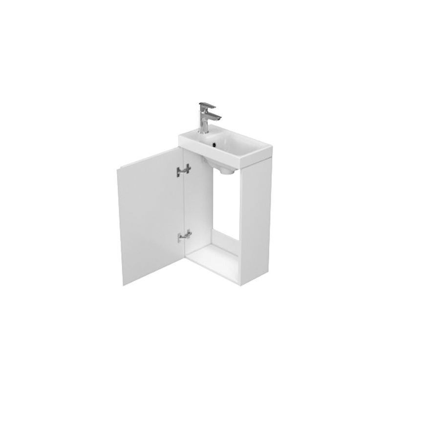 Cersanit S929-014 - Koupelnová skříňka pod umyvadlo MEDDIE 59x39 cm lesklá bílá