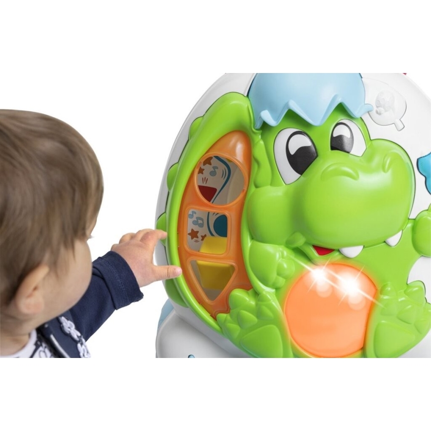 Chicco - Chodítko s aktivitami a zvukem 2v1 DINO 2xAA