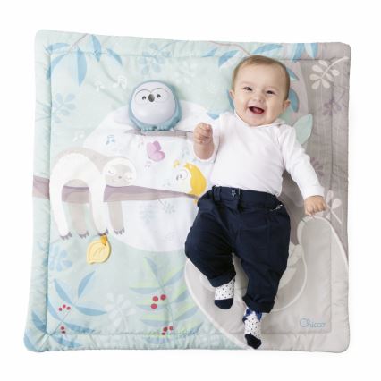Chicco - Dětská hrací deka 2v1 3xAAA sovička