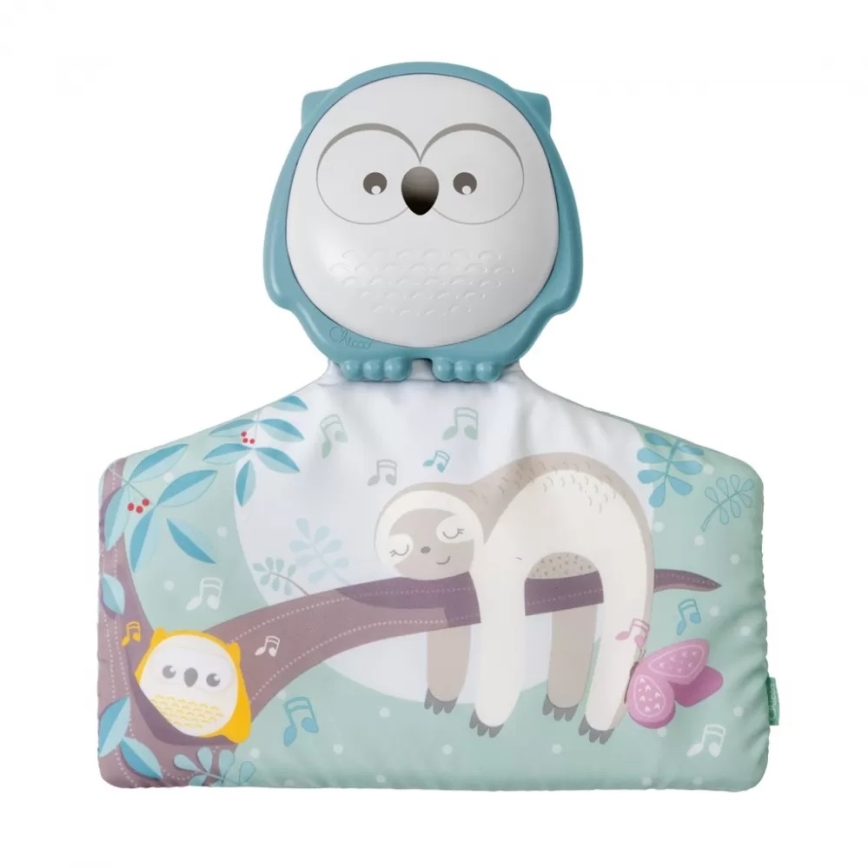 Chicco - Dětská hrací deka 2v1 3xAAA sovička