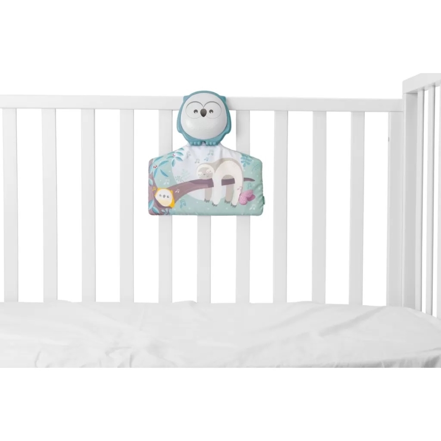 Chicco - Dětská hrací deka 2v1 3xAAA sovička