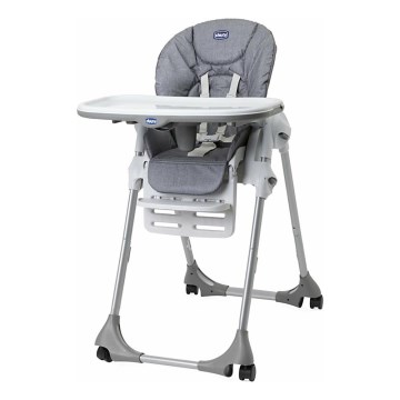 Chicco - Dětská jídelní židle Polly Easy šedá