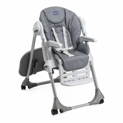 Chicco - Dětská jídelní židle Polly Easy šedá