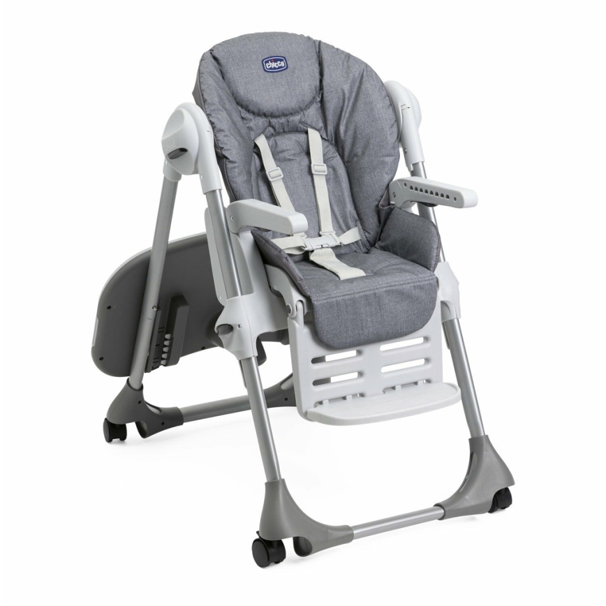 Chicco - Dětská jídelní židle Polly Easy šedá