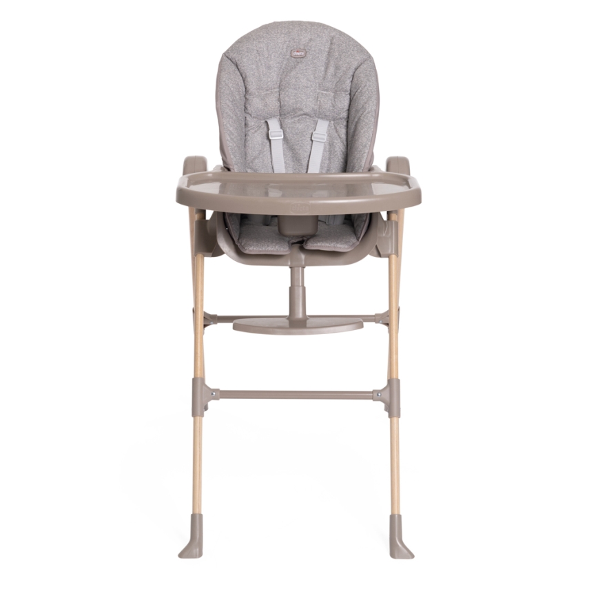Chicco - Dětská jídelní židle Polly Essential - šedá/hnědá