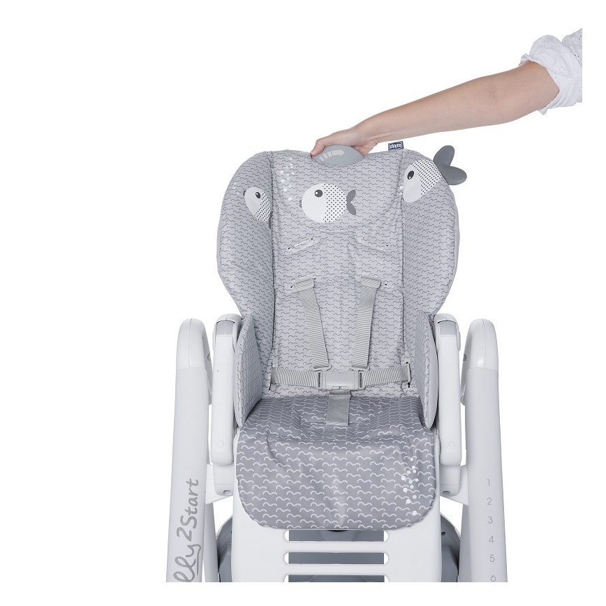 Chicco - Dětská jídelní židle Polly2Start - Dots