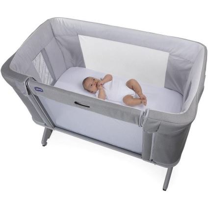 Chicco - Dětská postýlka 3v1 NEXT2ME FOREVER světle šedá
