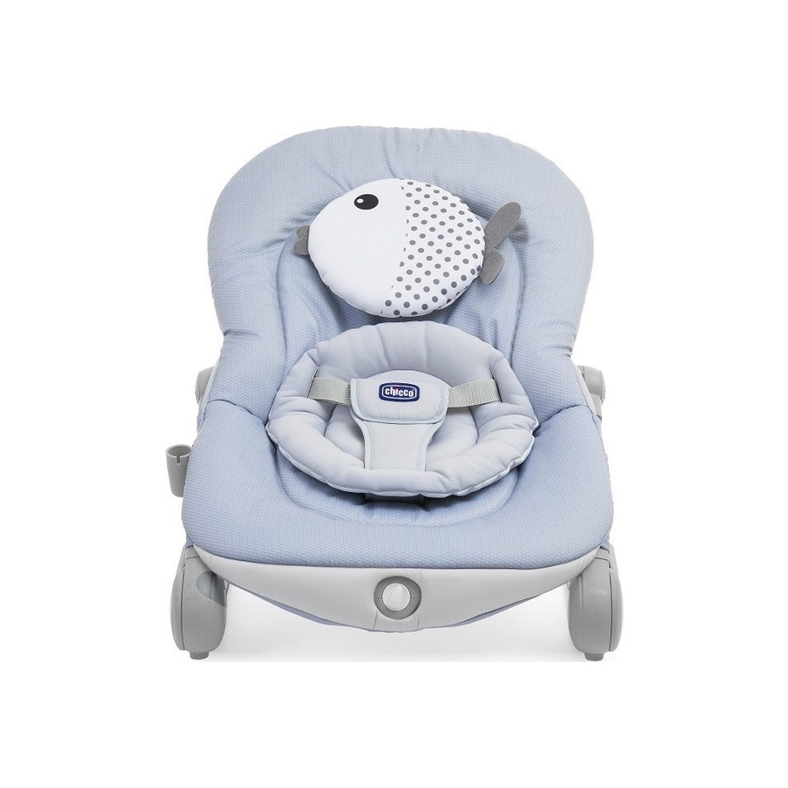 Chicco - Dětské vibrující houpátko s melodií BALLOON Dots 2xAA + 1xLR20 modrá