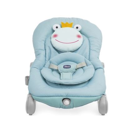Chicco - Dětské vibrující lehátko s melodií BALLOON Froggy modrá