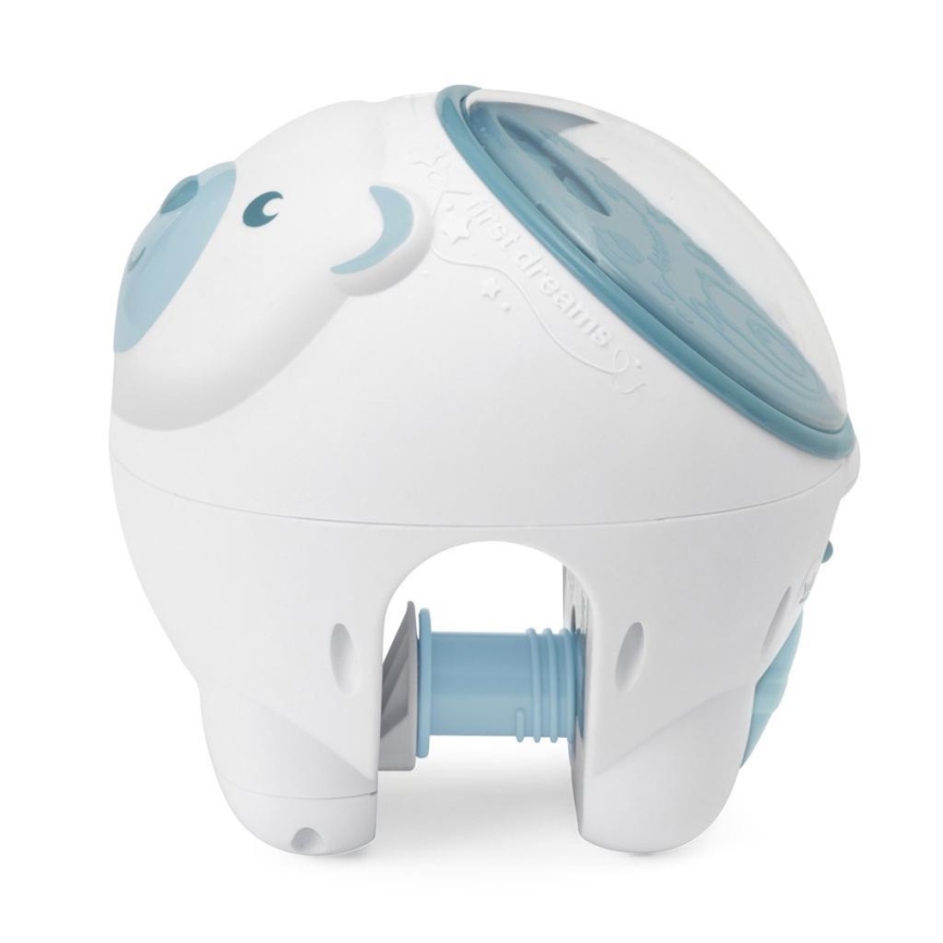Chicco - Dětský projektor 2v1 POLAR BEAR 3xAA modrá