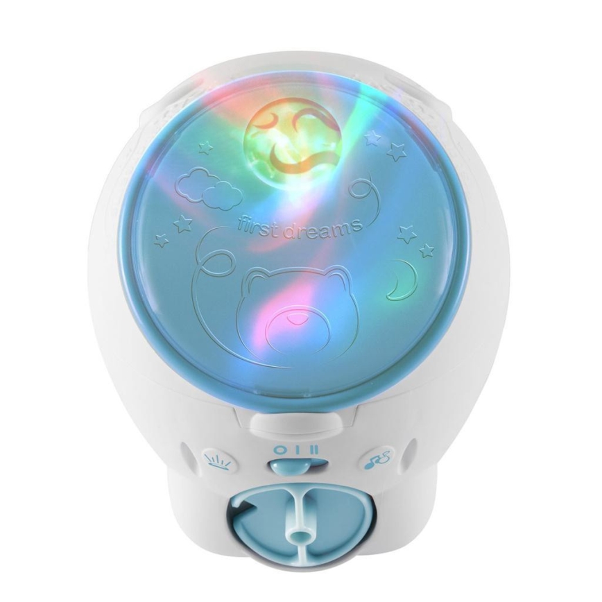 Chicco - Dětský projektor 2v1 POLAR BEAR 3xAA modrá