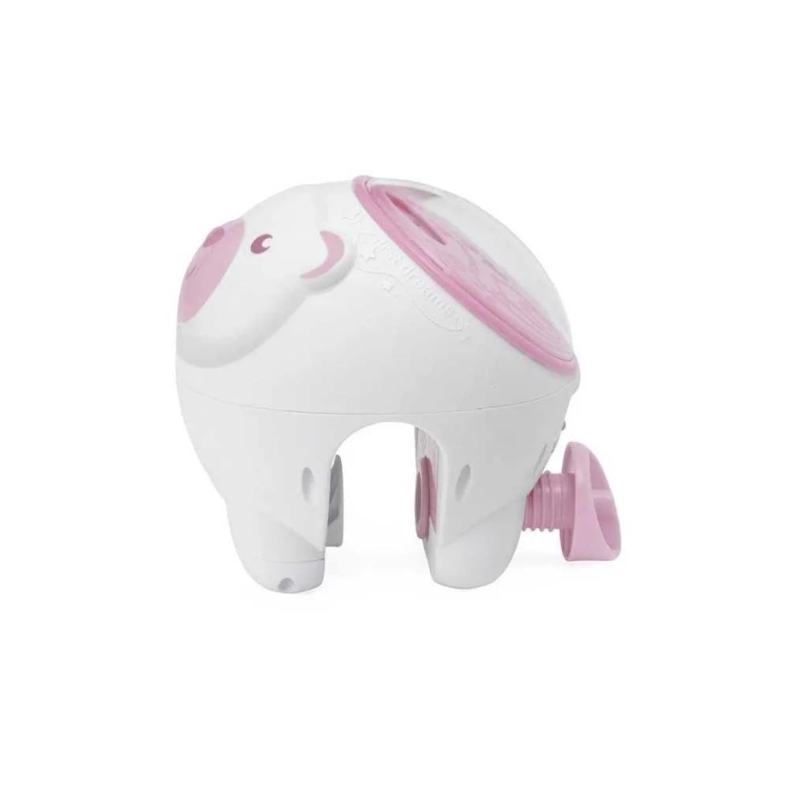 Chicco - Dětský projektor 2v1 POLAR BEAR 3xAA růžová