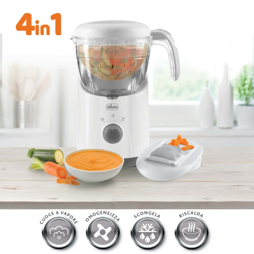 Chicco - Parní hrnec a mixér 4v1 EASY MEAL